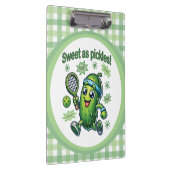 Grappig Schattige Sweet als Pickles Pickleball Klembord (Rechts)