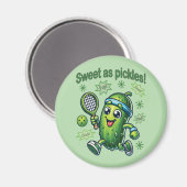 Grappig Schattige Sweet als Pickles Pickleball Magneet (Voorkant / Achterkant)