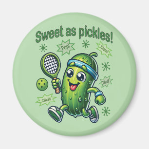 Grappig Schattige Sweet als Pickles Pickleball Magneet
