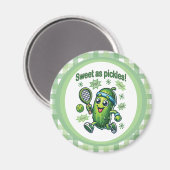 Grappig Schattige Sweet als Pickles Pickleball Magneet (Voorkant / Achterkant)