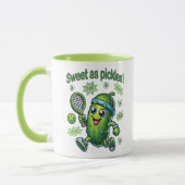 Grappig Schattige Sweet als Pickles Pickleball Mok (Links)