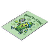Grappig Schattige Sweet als Pickles Pickleball Notitieboek (Linkerzijde)