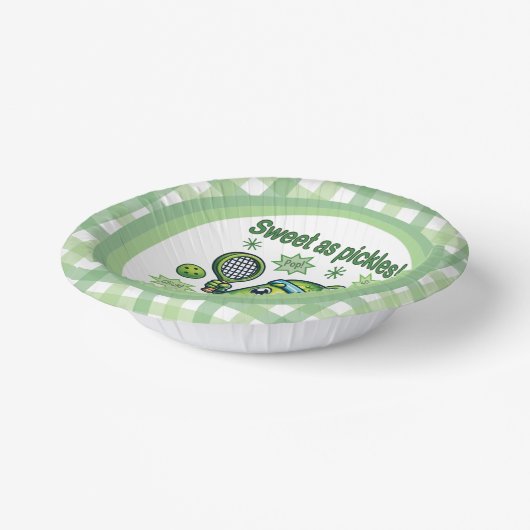 Grappig Schattige Sweet als Pickles Pickleball Papieren Kommen (Gebogen)