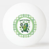 Grappig Schattige Sweet als Pickles Pickleball Pingpongbal (Achterkant)