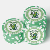Grappig Schattige Sweet als Pickles Pickleball Poker Chips (Opstapeling)