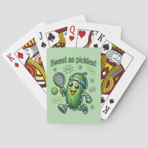 Grappig Schattige Sweet als Pickles Pickleball Pokerkaarten