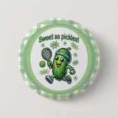 Grappig Schattige Sweet als Pickles Pickleball Ronde Button 5,7 Cm (Voorkant)