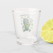 Grappig Schattige Sweet als Pickles Pickleball Shot Glas (Achterkant)