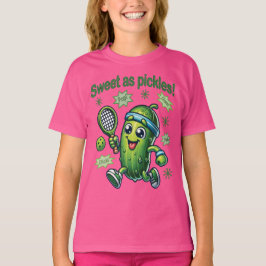 Grappig Schattige Sweet als Pickles Pickleball T-shirt