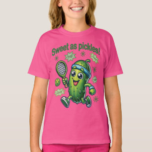 Grappig Schattige Sweet als Pickles Pickleball T-shirt