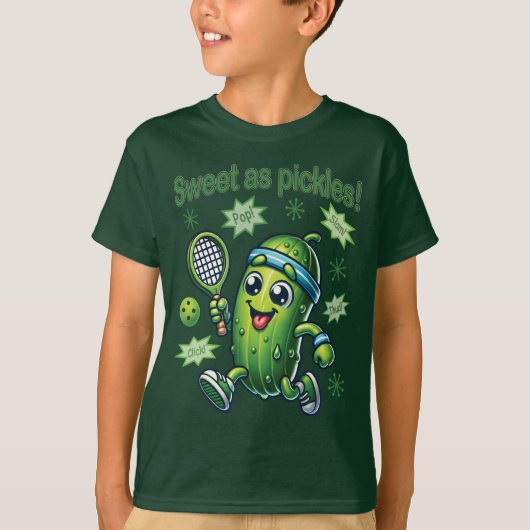 Grappig Schattige Sweet als Pickles Pickleball T-shirt (Voorkant)