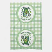Grappig Schattige Sweet als Pickles Pickleball Theedoek (Verticaal)