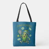 Grappig Schattige Sweet als Pickles Pickleball Tote Bag (Achterkant)