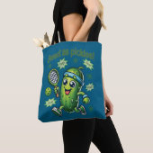 Grappig Schattige Sweet als Pickles Pickleball Tote Bag (Dichtbij)