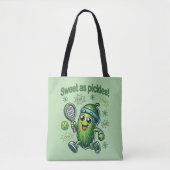 Grappig Schattige Sweet als Pickles Pickleball Tote Bag (Voorkant)