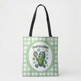 Grappig Schattige Sweet als Pickles Pickleball Tote Bag