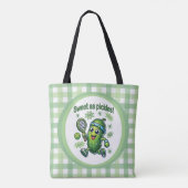 Grappig Schattige Sweet als Pickles Pickleball Tote Bag (Achterkant)