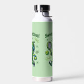 Grappig Schattige Sweet als Pickles Pickleball Waterfles (Links)
