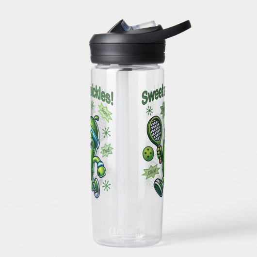 Grappig Schattige Sweet als Pickles Pickleball Waterfles (Links)