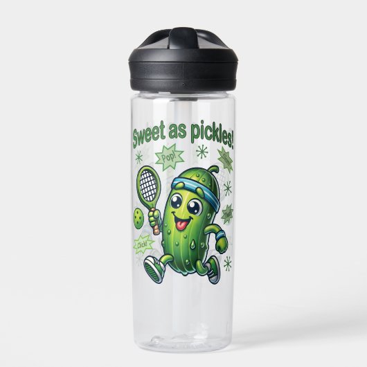 Grappig Schattige Sweet als Pickles Pickleball Waterfles (Voorkant)