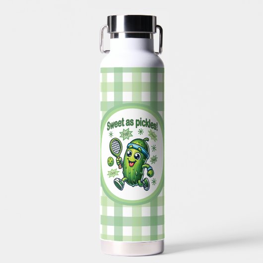 Grappig Schattige Sweet als Pickles Pickleball Waterfles (Voorkant)