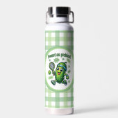 Grappig Schattige Sweet als Pickles Pickleball Waterfles (Achterkant)