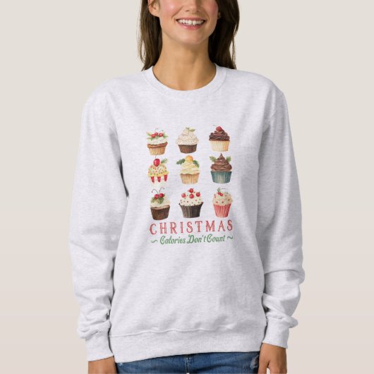 Grappig Schattige Sweet Cupcakes Christmas Trui (Voorkant)