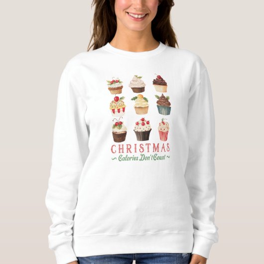 Grappig Schattige Sweet Cupcakes Christmas Trui (Voorkant)