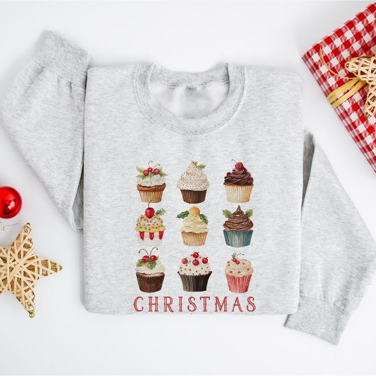 Grappig Schattige  Sweet Cupcakes Christmas Trui