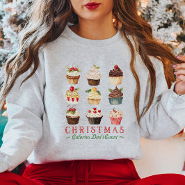 Grappig Schattige  Sweet Cupcakes Christmas Trui
