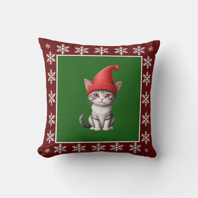 Grappig Schattige Trendy Stijlvolle elegante kerst Kussen (Voorkant)