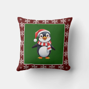 Grappig Schattige Trendy Stijlvolle Pinguïn Vrolij Kussen