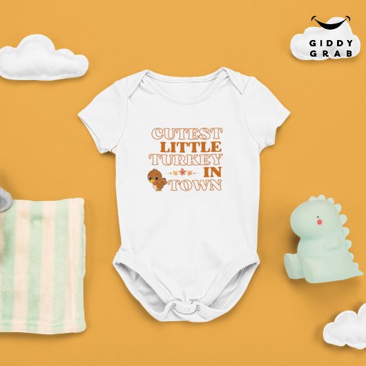 Grappig Schattige Turkije Thanksgiving Vakantie Qu Romper