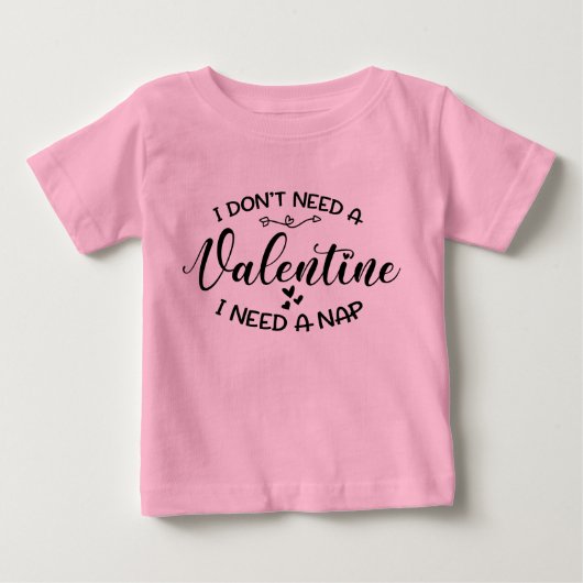 Grappig Schattige Valentijn Baby Unisex Roze (Voorkant)