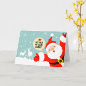 Grappig Schattige Vegan Sinterklaas Kaart (Gele Bloem)