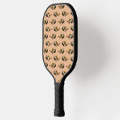 Grappig Schattige Vogel met Kleurrijke Eieren Mand Pickleball Paddle (Links)