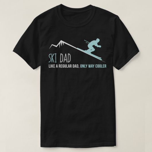 Grappig Schattige winterskigeschenk T-shirt (Design voorkant)