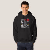 Grappig Schattige Zelfde Shift Verschillende Nacht Hoodie (Voorkant volledig)