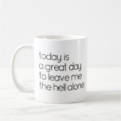 Grappig Schattige zwart vandaag is een geweldige d Koffiemok (Links)