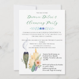 Grappig Scheiding Reiniging Party Spa & Detox Them Kaart