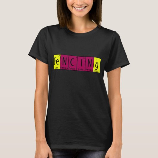 Grappig Scherm T-Shirt I Periodieke Elementen Nerd (Voorkant)