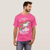 Grappig scheten Eenhoorn Regenboog Mijn scheten zi T-shirt (Voorkant volledig)