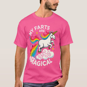 Grappig scheten Eenhoorn Regenboog Mijn scheten zi T-shirt