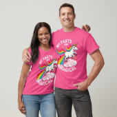 Grappig scheten Eenhoorn Regenboog Mijn scheten zi T-shirt (Unisex)