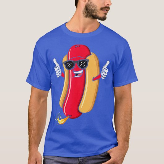 Grappig scheten Hot Dog Graphic T-shirt (Voorkant)