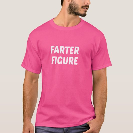 Grappig scheten vader bijnaam farter figuur t-shirt (Voorkant)