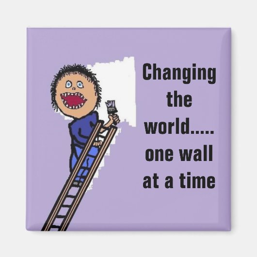 Grappig schildersgeschenk magneet (Voorkant)