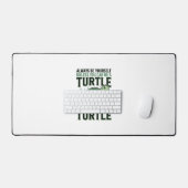 Grappig Schildpad Citaat Vintage Gravure Ontwerp_1 Bureaumat (Keyboard & Muis)