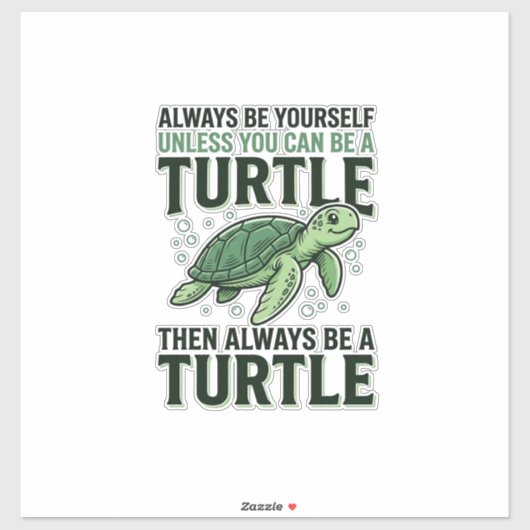 Grappig Schildpad Citaat Vintage Gravure Ontwerp_1 Sticker (Vel)