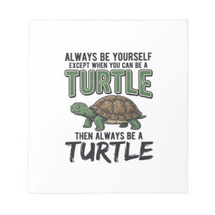 Grappig Schildpad Citaat Vintage Vector Ontwerp_1 Notitieblok